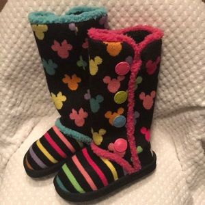 Youth size 1 little miss matched Disney Boots